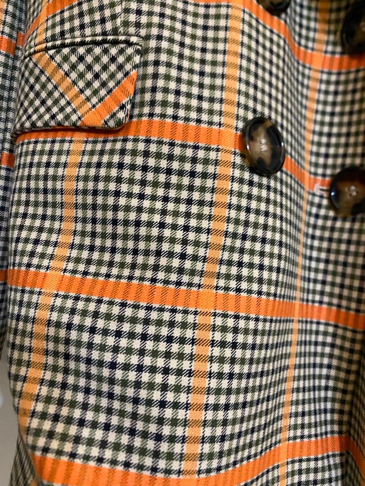 İpekyol Düğmeli Kareli Midi Blazer - Görsel 2