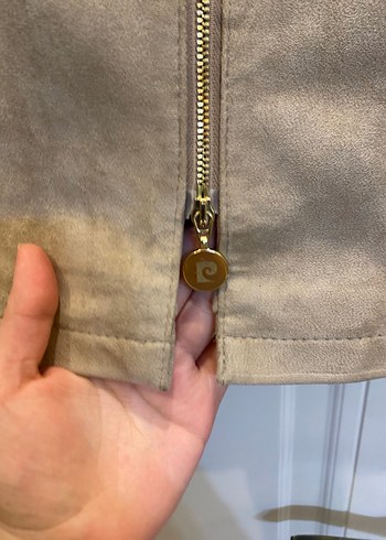 Pierre Cardin Süet Mont - Görsel 5