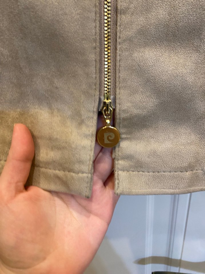 Pierre Cardin Süet Mont - Görsel 5