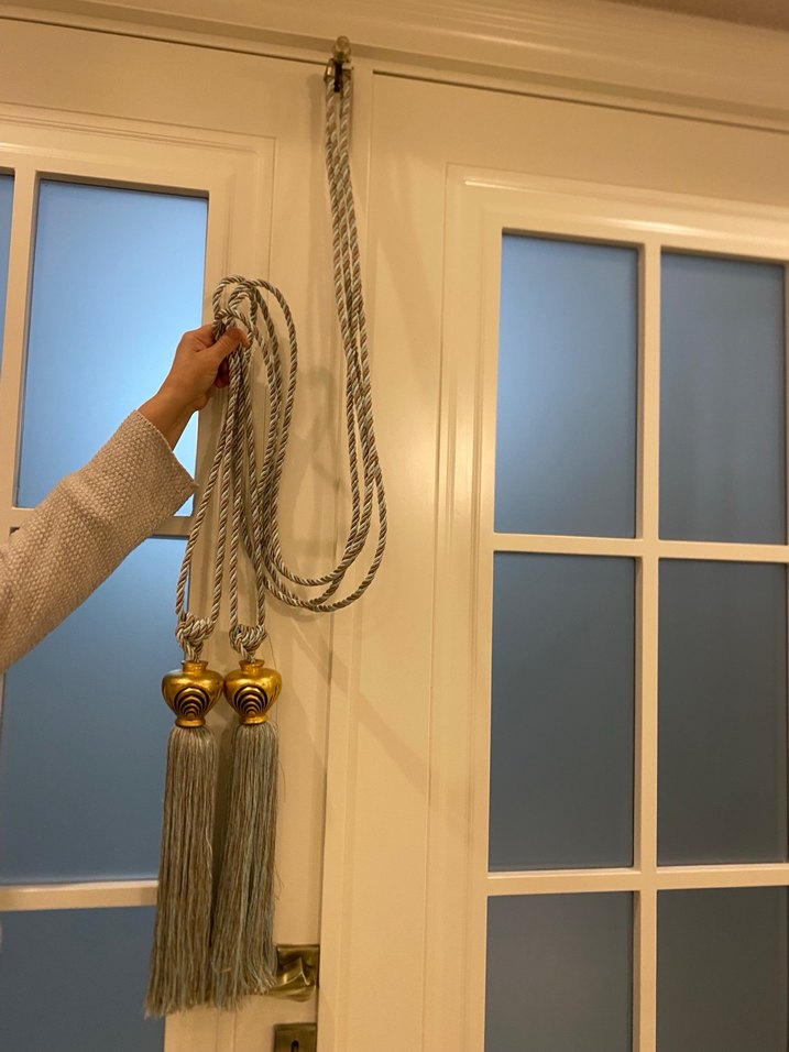 Altın İşlemeli Bohem Fon Perde Bağı - Görsel 5