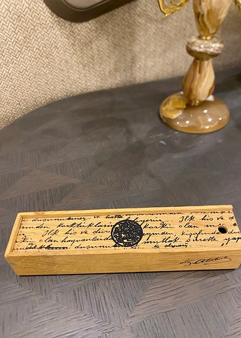 Porland Ahşap Mustafa Kemal Atatürk İmzalı Kalem Kutusu - Görsel 4