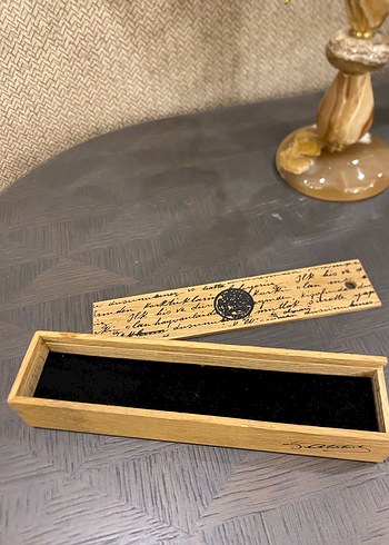 Porland Ahşap Mustafa Kemal Atatürk İmzalı Kalem Kutusu - Görsel 5