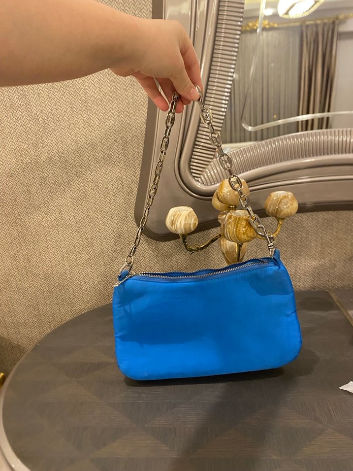 İpekyol Zincir Detaylı Mavi Çanta - Görsel 3