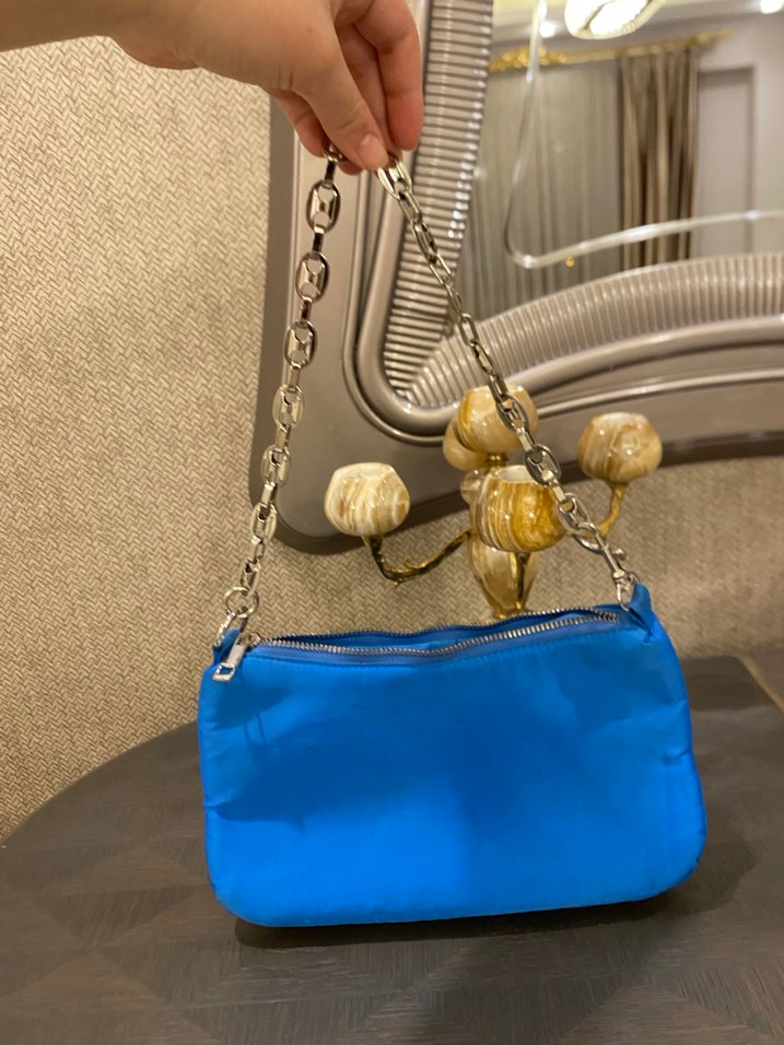 İpekyol Zincir Detaylı Mavi Çanta - Görsel 2