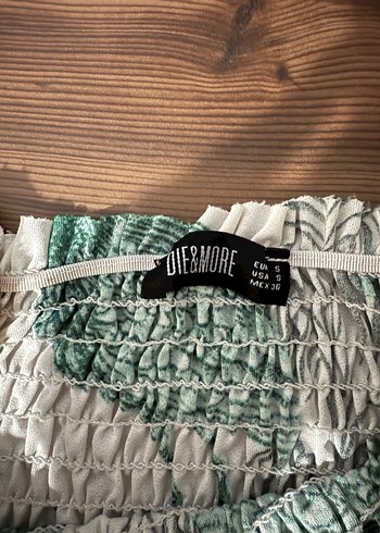 Yeşil Yılan Desenli Uzun Kollu Bluz - Görsel 5