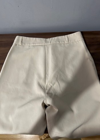 Bej Midi Kadın Kumaş Pantolon - Görsel 6