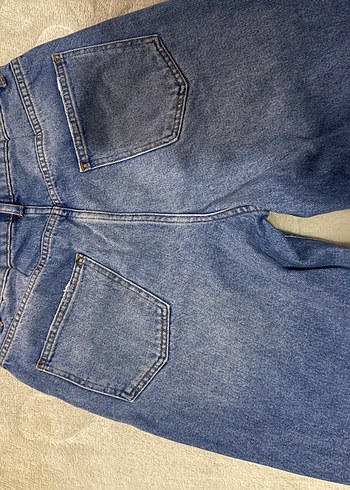 Bol Kesim Midi Kot Pantolon - Görsel 5