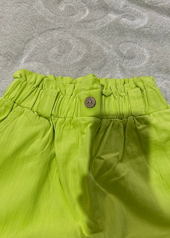 Renkli Düğmeli Kadın Salaş Yeşil Pantolon - Görsel 3