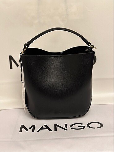  Beden siyah Renk Mango kilitli mini çanta
