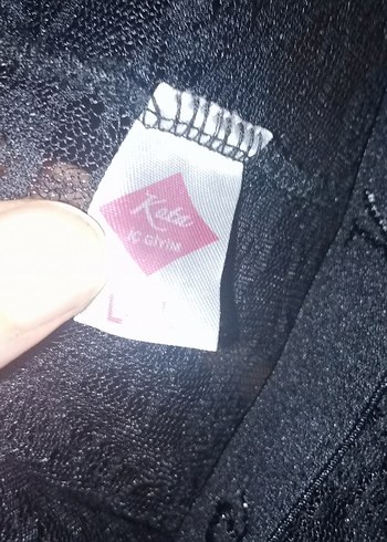 Kadın Siyah Gotik Midi dantellı tayt - Görsel 3