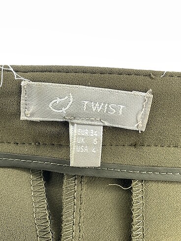 34 Beden yeşil Renk Twist Kumaş Pantolon %70 İndirimli.