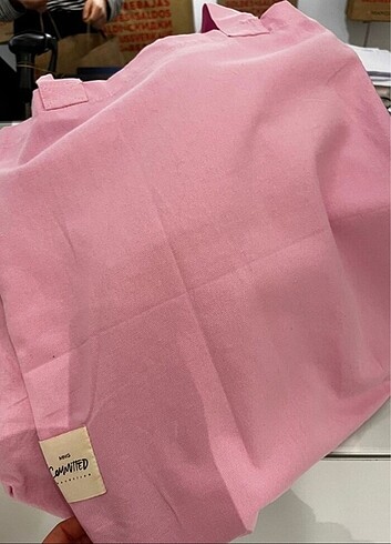 Mango Pembe bez çanta