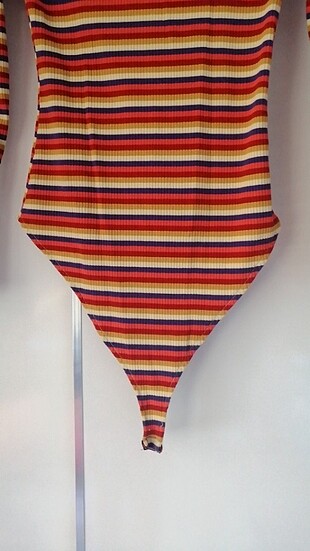 universal Beden çeşitli Renk Striped bodysuit