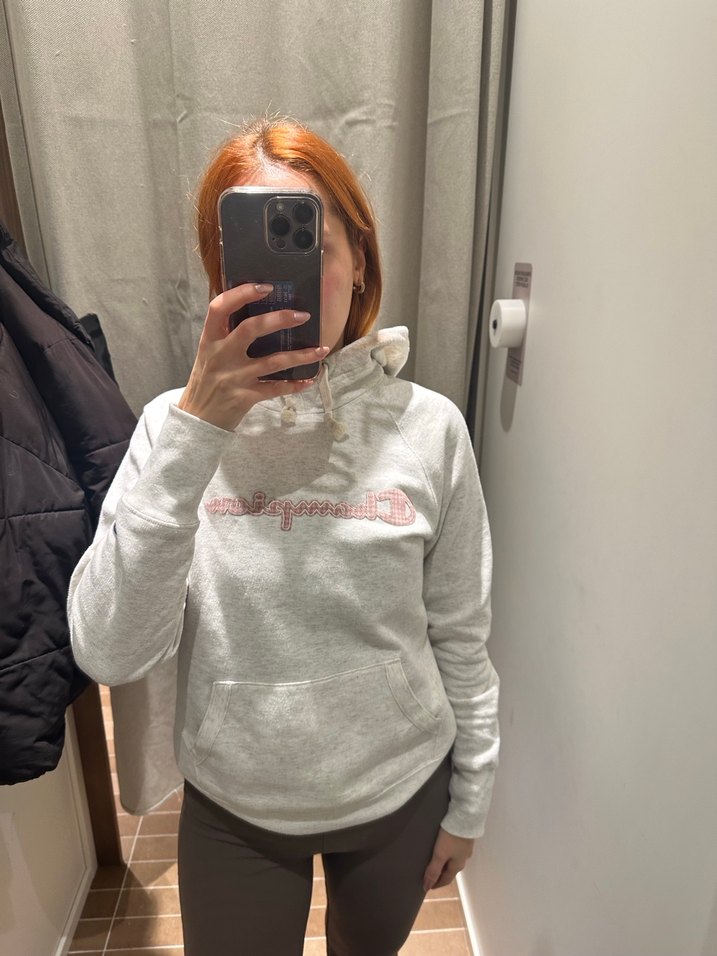 Champion Gri Yüksek Yakalı Sweatshirt - Görsel 3