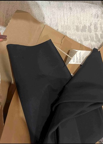 Kadın Siyah Baskılı Sporcu Tayt - Görsel 3