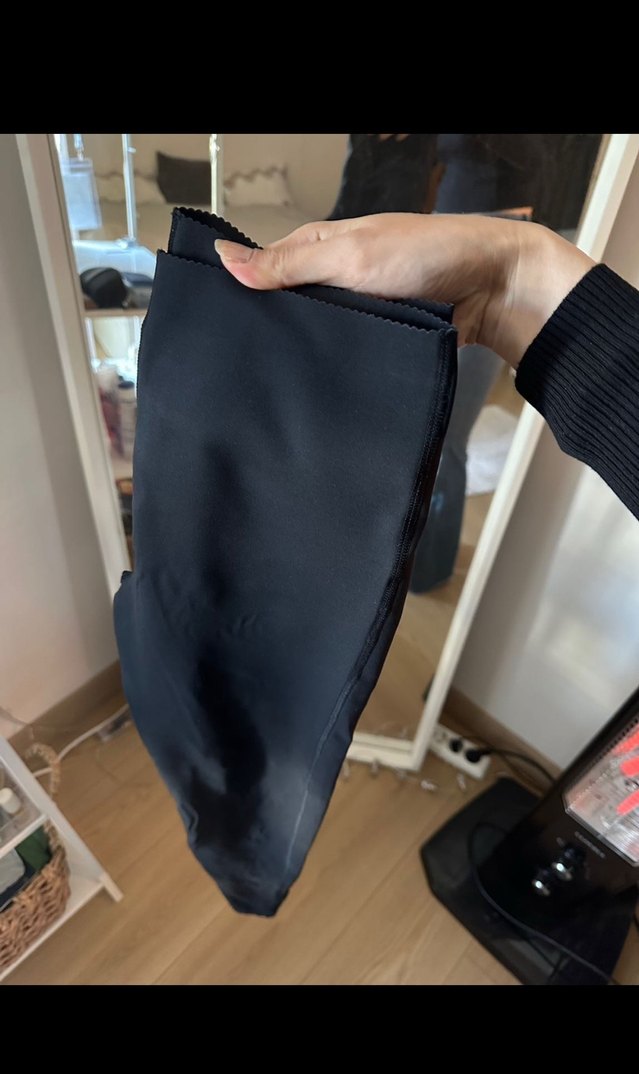 Kadın Siyah Baskılı Sporcu Tayt - Görsel 4