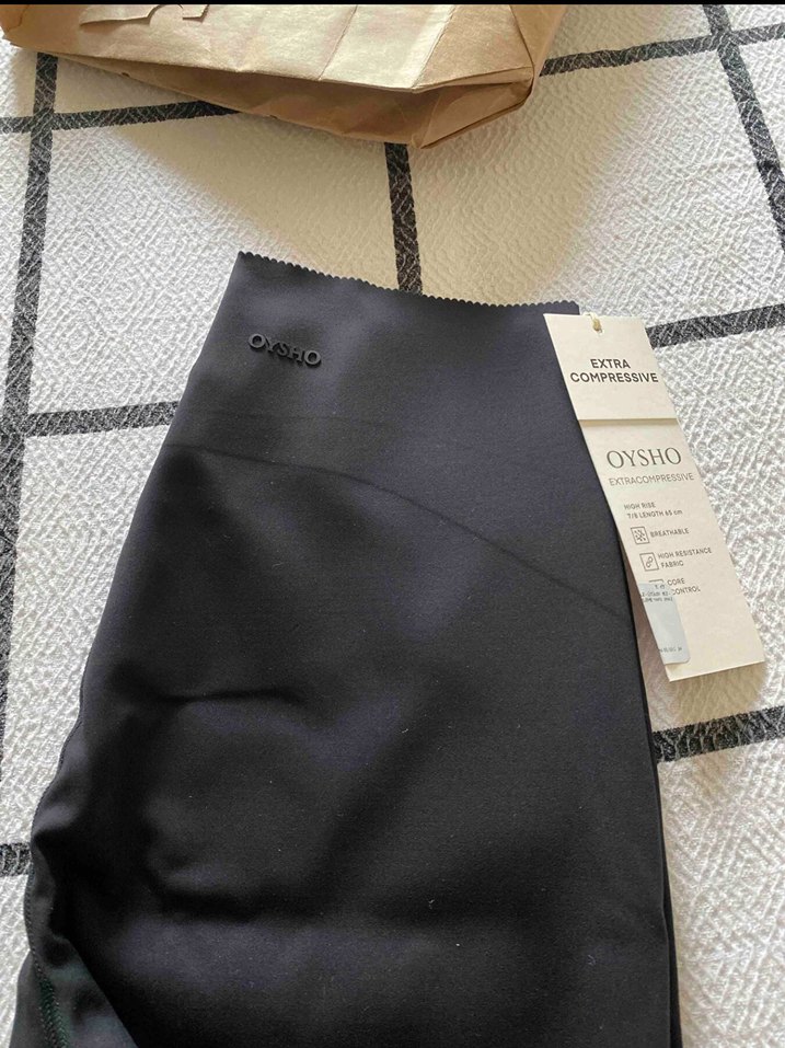 Kadın Siyah Baskılı Sporcu Tayt - Görsel 2