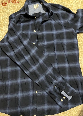 l Beden Erkek lacivert Jack&Jones oduncu Gömlek