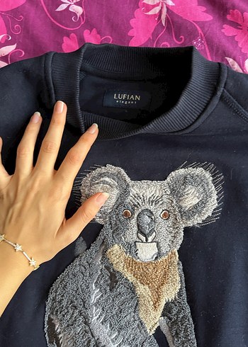 Lufian erkek koala lacivert sweatshirt - Görsel 2