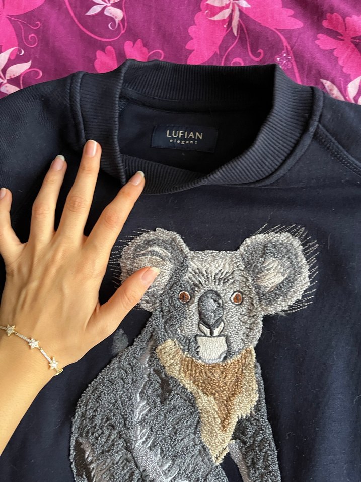 Lufian erkek koala lacivert sweatshirt - Görsel 2