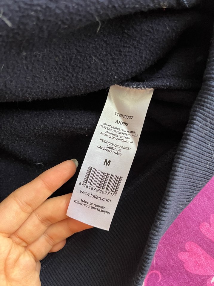 Lufian erkek koala lacivert sweatshirt - Görsel 4