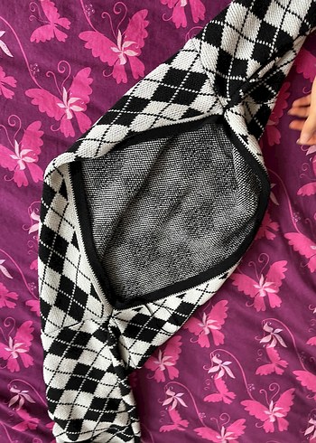 Defacto kadın dama desen bolero - Görsel 6