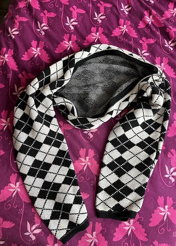 Defacto kadın dama desen bolero - Görsel 3