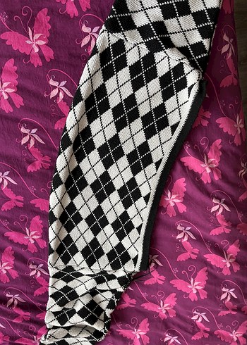 Defacto kadın dama desen bolero - Görsel 4