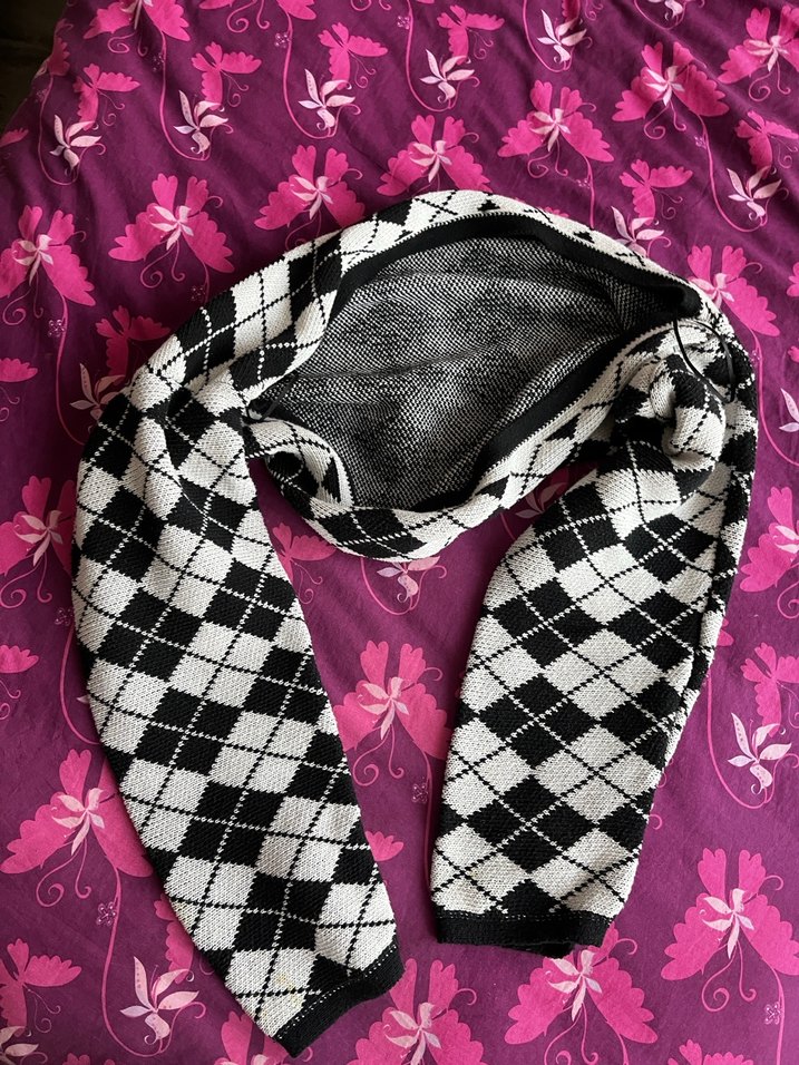 Defacto kadın dama desen bolero - Görsel 3