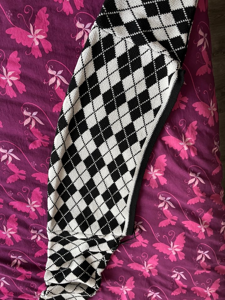 Defacto kadın dama desen bolero - Görsel 4