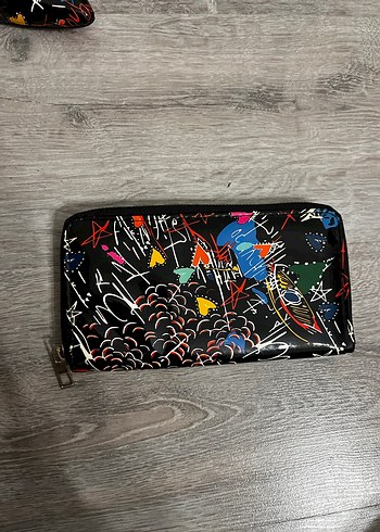 Desenli Çok Renkli Stiletto ve Çanta Seti - Görsel 2