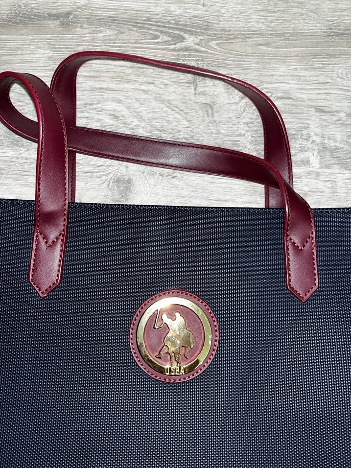 Bordo Deri Fermuarlı Kadın Çanta - Görsel 2