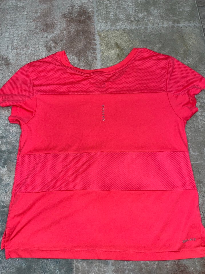 Pembe Kısa Kollu Nike Spor Tişört - Görsel 5