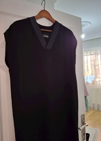 Siyah V Yakalı Kısa Kollu Tuxedo - Görsel 4