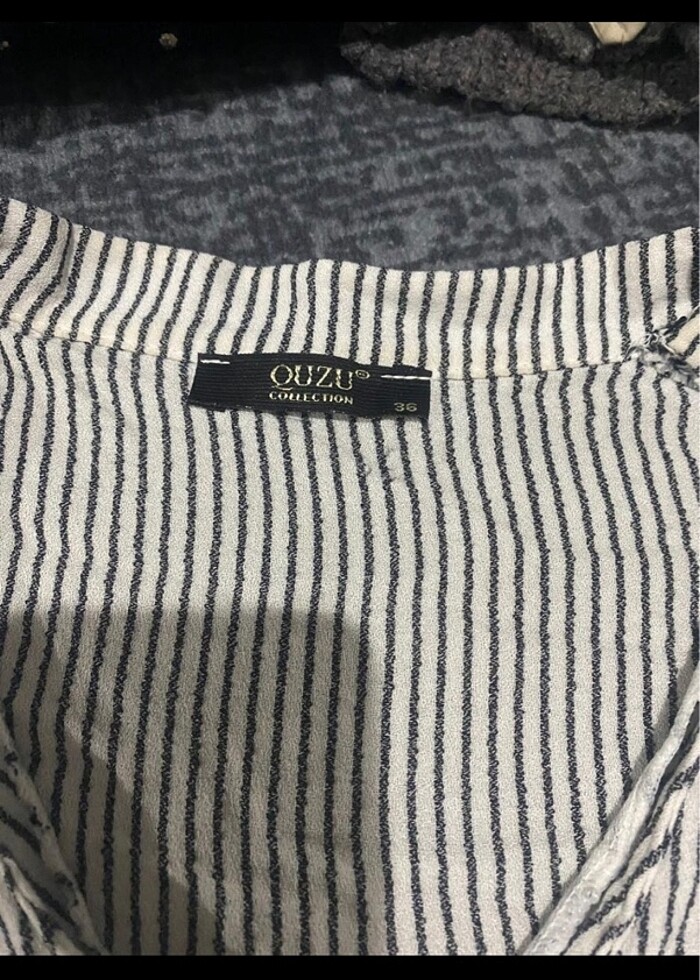 QUZU DESENLİ NAKIŞLI CROP GÖMLEK - Görsel 3