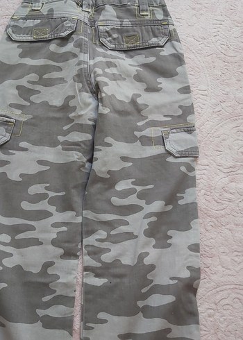 LC Waikiki Erkek Çocuk Gri Kamuflaj Bol Kesim Pantolon