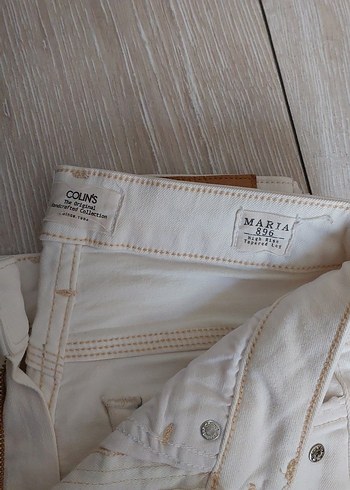 mom jean beyaz - Görsel 2