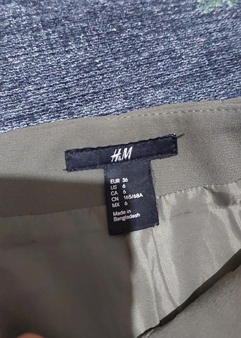 haki zımbalı Etek - Görsel 3