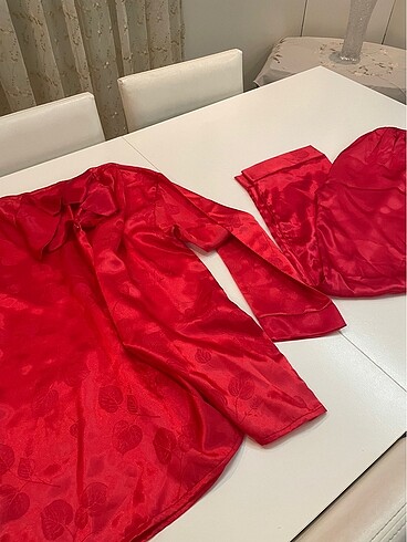 Saten pijama takımı