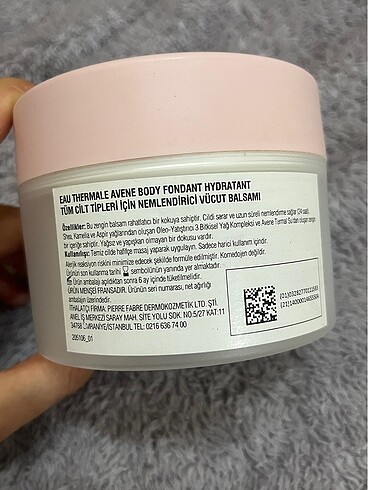 Beden Avene vücut kremi