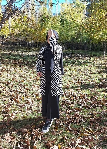 LC Waikiki Zebra desenli hırka