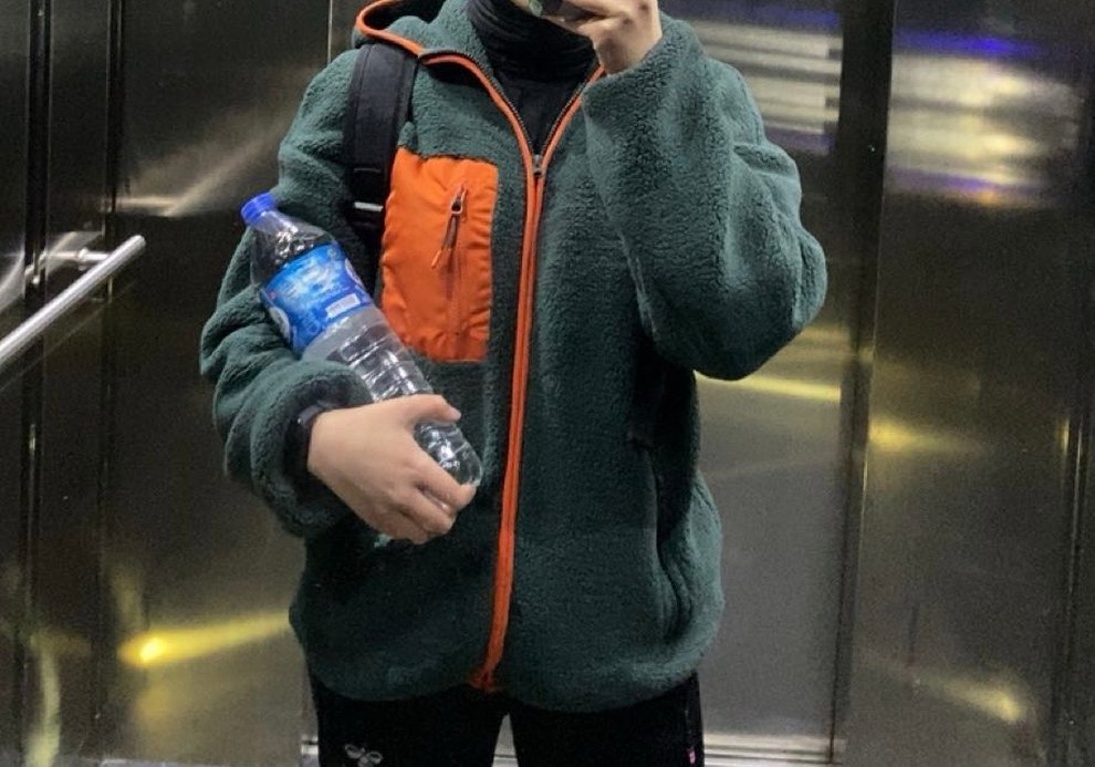 Fermuarlı kapşonlu Kadın polar - Görsel 2