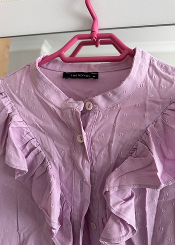 U.S Polo Assn. Uzun Kollu Mor pamuklu gömlek