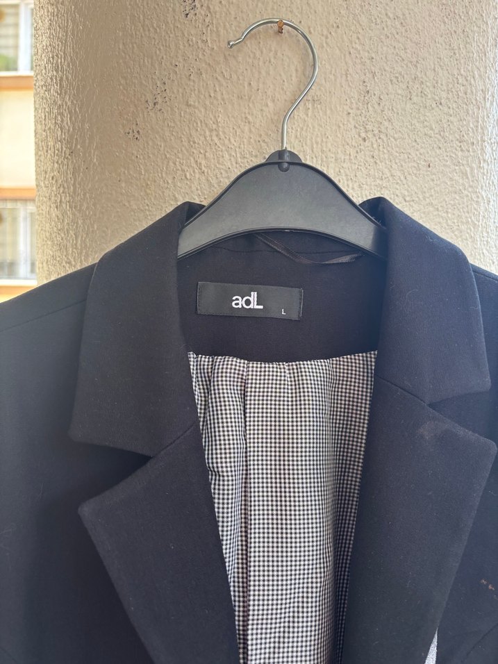 Siyah Kadın Düğmeli Ofis Blazeri - Görsel 3