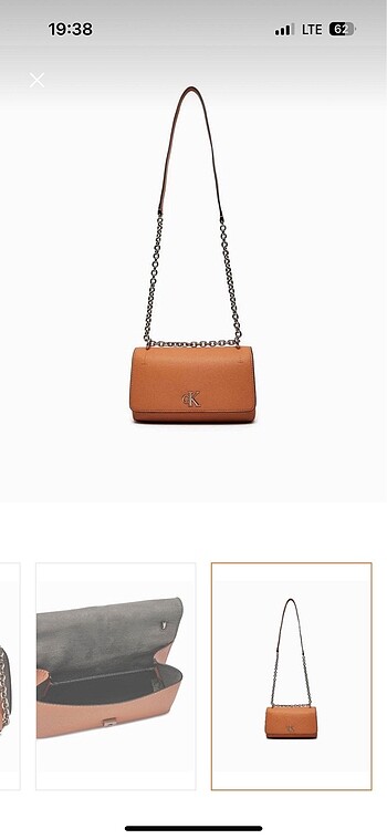  Beden turuncu Renk Calvin Klein Çanta