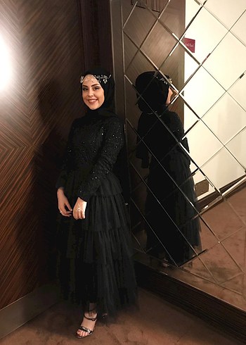 Tütülü Tesettür Abiye - Görsel 2