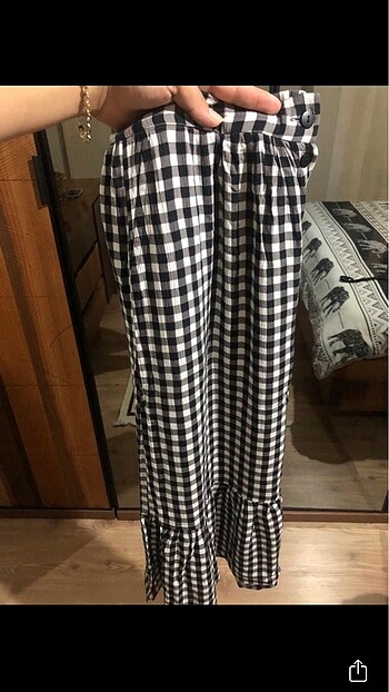 l Beden siyah Renk Mavi marka etek