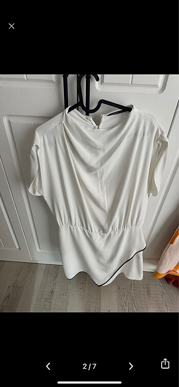 xl Beden beyaz Renk Zara şık şortlu elbise