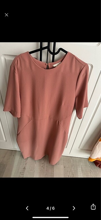 44 Beden pembe Renk H&M elbise