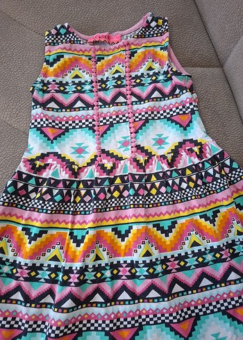 Lc Waikiki marka kız çocuk penye elbise - Görsel 2